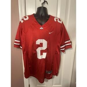 Nike Ohio State Buckeyes Jersey #2 Chris Carter Mens Size 48 Vintage